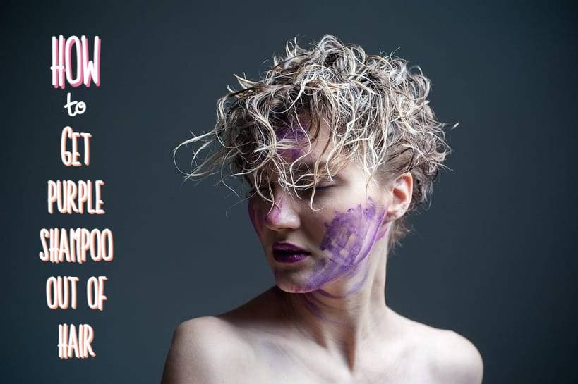 how to get purple shampoo out of hair