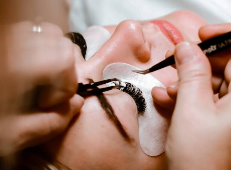 eyelash extensions falling out