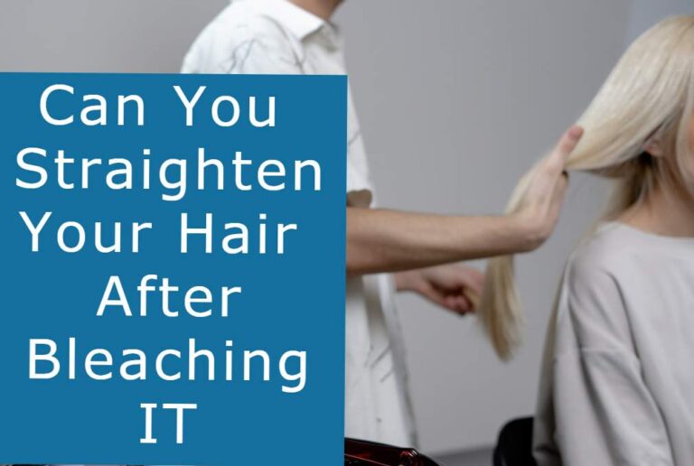 can you straighten bleached hair