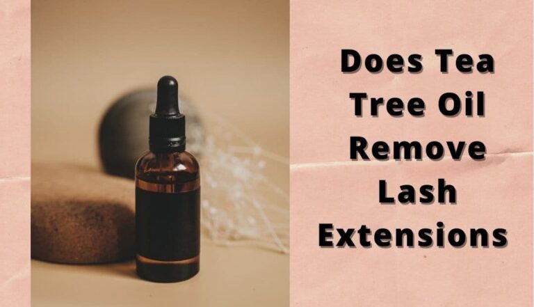 does tea tree oil remove lash extensions