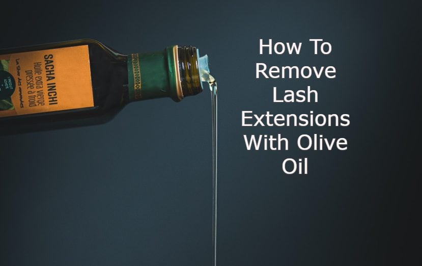 how to remove eyelash extensions with olive oil