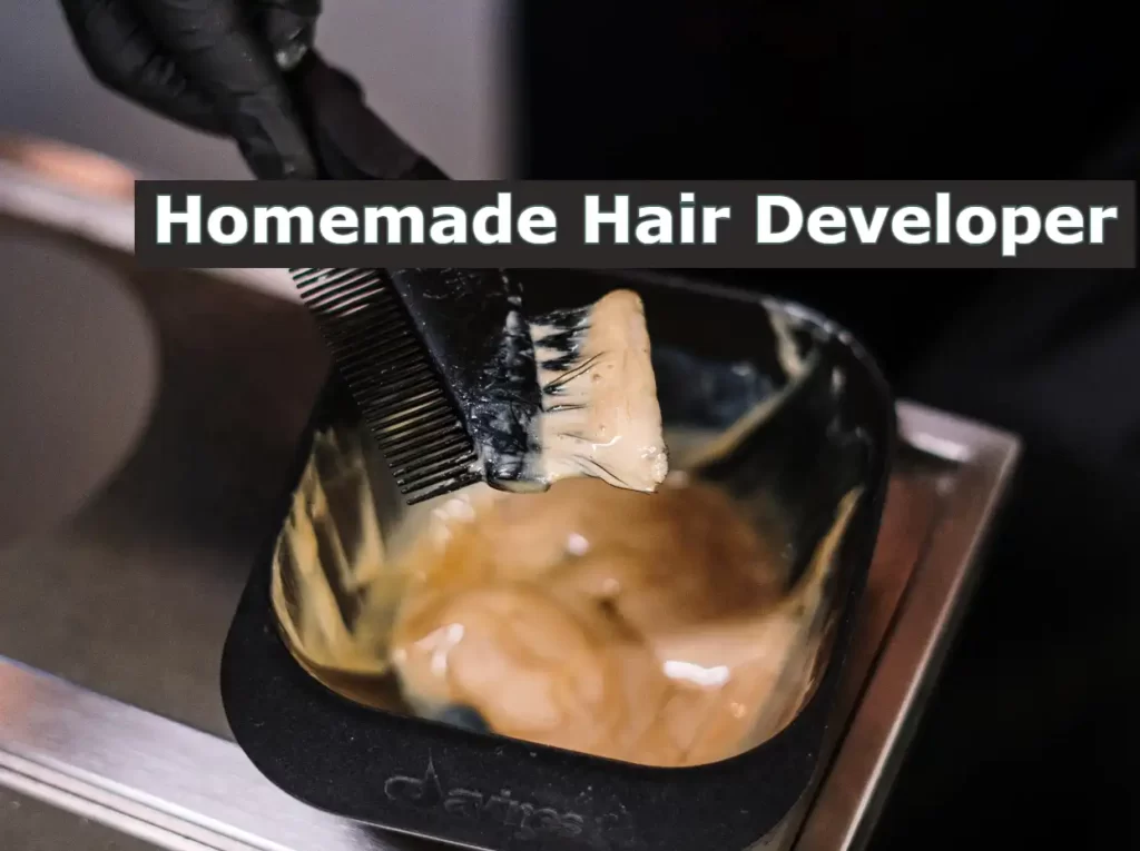 how to make homemade hair developer